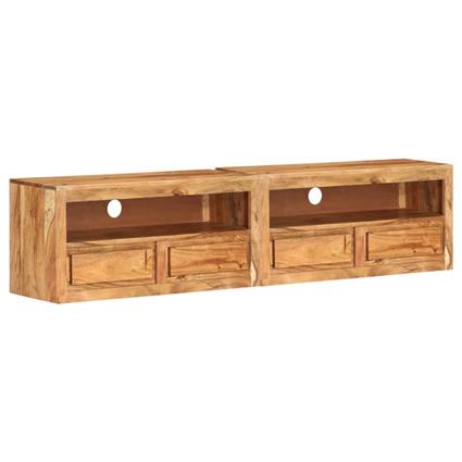 vidaXL Móveis de TV 2 pcs 88x30x40 cm madeira de acácia maciça