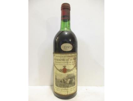 Vinho Tinto DOMAINE DE LA RIE 1981 (75 cl - 1 unidade)
