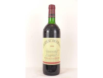 Vinho Tinto CHÂTEAU DE CRAIN 1988 (75 cl - 1 unidade)