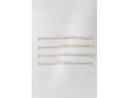Conjunto de Argolas para Guardanapos SKLUM em Macramé Nagur Algodão (4 Unidades)