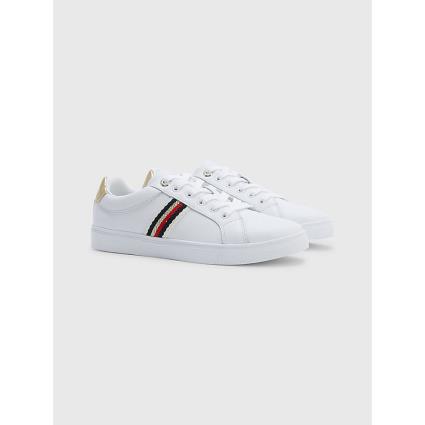 Tommy Hilfiger Corporate Webbing Trainers Branco EU 37 Mulher