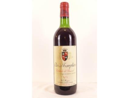 Vinho Tinto CLOS DES TEMPLIERS 1975 (75 cl - 1 unidade)