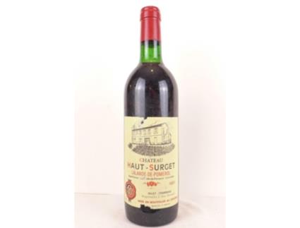Vinho Tinto CHÂTEAU HAUT-SURGET 1981 (75 cl - 1 unidade)