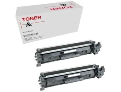 Pack 2 Toners Compatíveis HP CF230X 30X para Laserjet M 203 Laserjet MFP M227 Preto