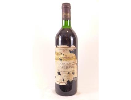 Vinho Tinto CHÂTEAU L'ABBAYE 1988 (75 cl - 1 unidade)