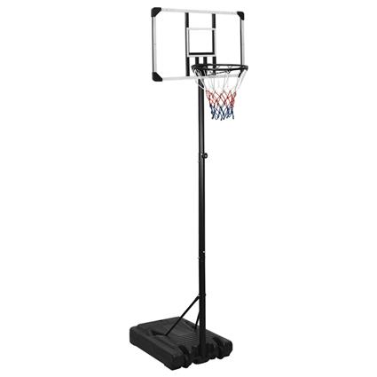 vidaXL Tabela de basquetebol 235-305 cm policarbonato transparente