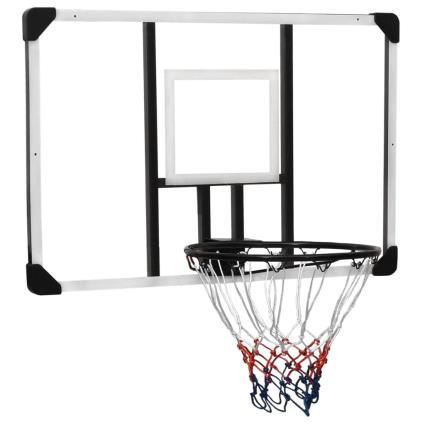 vidaXL Tabela de basquetebol 106x69x3 cm policarbonato transparente