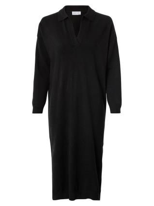 Davida Cashmere Vestido de malha  preto