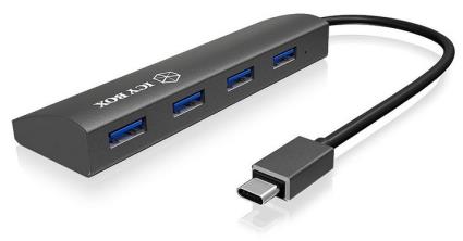 Hub USB C - 4x USB A (Preto) - 