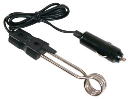 Aquecedor de Imersão Auto 24V 200W c/ Ficha de Isqueiro - 