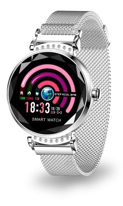 Smartwatch Cleopatra c/ Bluetooth e Controlo de Ovulação (Prateado) - 