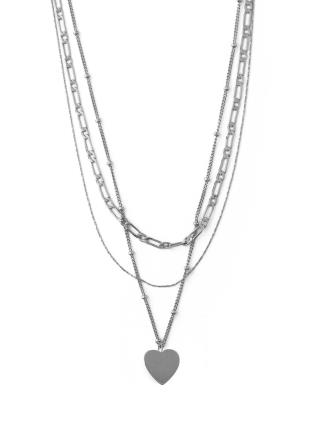 Orelia Colar 'HEART'  prata