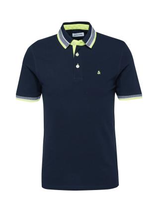 JACK & JONES Camisa 'Paulos'  navy / acinzentado / kiwi / branco