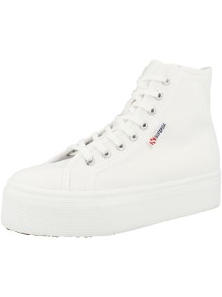 SUPERGA Sapatilhas altas  vermelho escuro / preto / branco