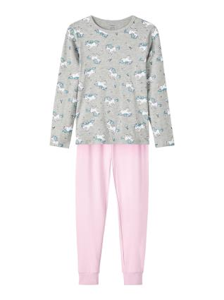 NAME IT Pijama  azul claro / acinzentado / cor-de-rosa / branco