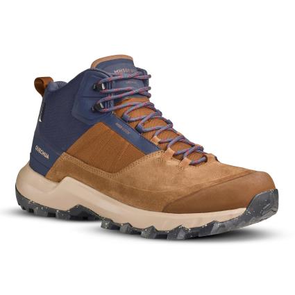 Botas de Caminhada montanha MH500 MID Homem impermeável Castanho