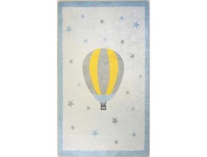 Tapete MANI TEXTILE  Mongolfiere (Azul - 120X160cm)