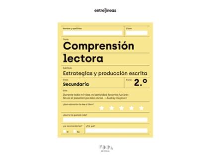 Livro Entrelíneas 2. Comprensión Lectora, Estrategias Y Producción Escrita de   (Castelhano)