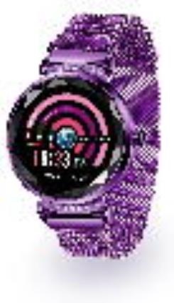 Smartwatch Cleopatra c/ Bluetooth e Controlo de Ovulação (Roxo) - 