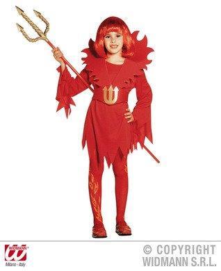 Fato Diabo Criança - Tamanho 8-10 Anos