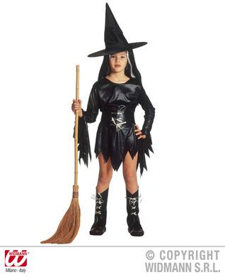 Fato Bruxa Preto - Tamanho 11-13 Anos