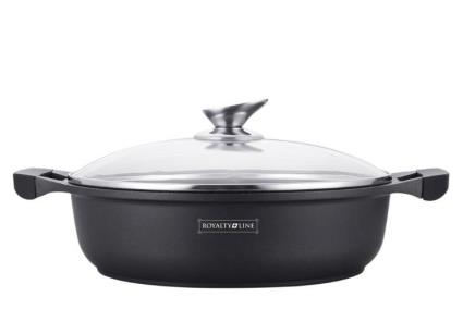 Cacerola Baja de 26cm con Recubrimiento de Piedra Antiadherente 3 litros