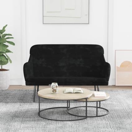 vidaXL Banco 110x76x80 cm veludo preto