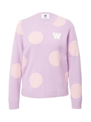 WOOD WOOD Pullover 'Asta'  roxo pastel / cor-de-rosa / branco