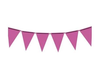 Adereço GUIRCA Galhardete Neon Fúcsia Papel 300 Cm 19X27 Cm