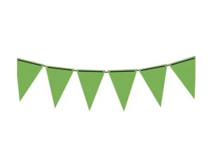 Adereço GUIRCA Galhardete Papel Neon Verde 300 Cm 19X27 Cm