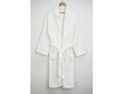 Roupão de Banho Premium VIDAL HOME 100% Algodão 400 Gr (XL - Branco)