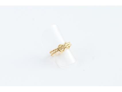 Anel OHPRAELA Rope (Dourado/Prateado - Aço Inoxidável)