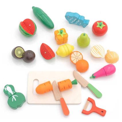 Robin Cool Montessori Method Eco Fruit Wooden Vegetables  3 Years