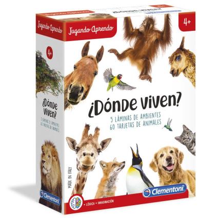 Jogo de Mesa  Jogar e Aprender Onde Vivem os Animais