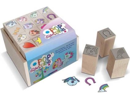 Kit de Carimbos  Pop Unicorns