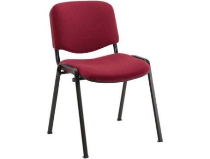 Cadeira de Visitante STAPLES Visi Bordô (Tecido)