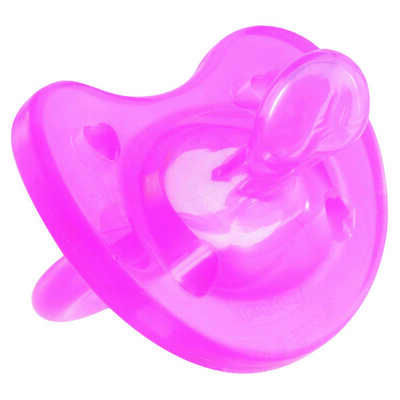 Chupeta ortodôntica de silicone  Physio Soft Gommotto 6 m rosa