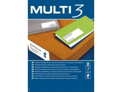 Etiquetas Adesivas APLI Multi 3 (70 x 35 mm - 100 Folhas)