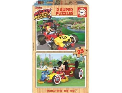 Conjunto de 2 Puzzles  Mickey (25 Peças)