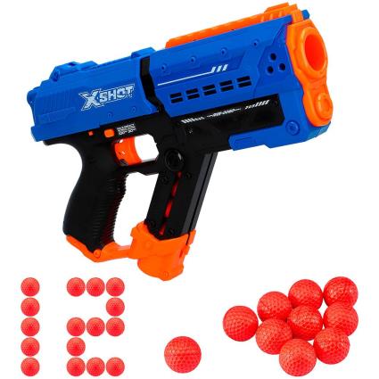 Arma de Brincar  Pistola de bolas espuma Meteor Blaster x-shot chaos(12 munições )