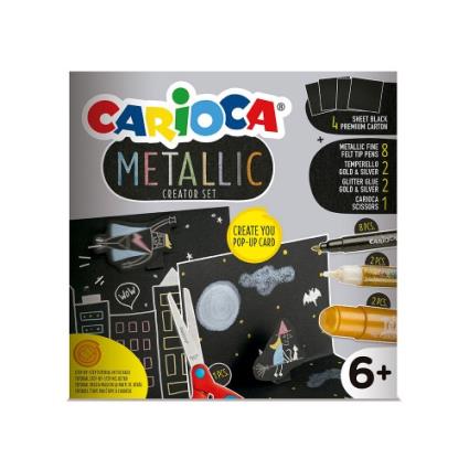 Conjunto de Desenho  Metallic Pop Up Card Creator 3D 17 Peças