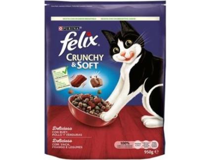 Ração para Gatos  (950 g - Húmida - Sabor: Vaca e Frango com Legumes)