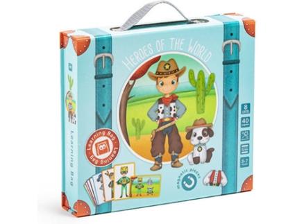 Puzzle Magnético  Magnetic Game Boy (Idade Minima: 3 Anos - 40 Peças)