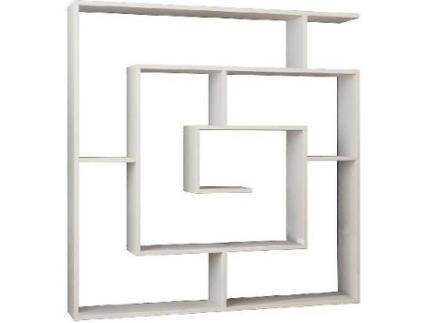 Estante  Labirent Branco (Aglomerado Melamina - 125x22x129 cm)