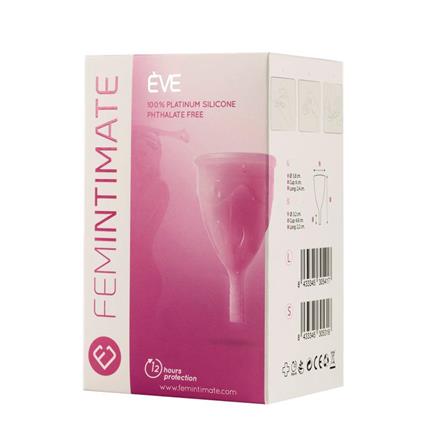 Copo Menstrual Ève Pink Tamanho L Silicone Platinum