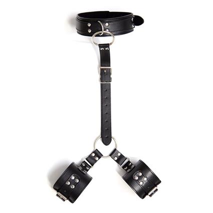 Colar de retenção ajustável preto