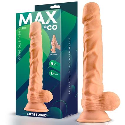 Clint Realistic Dildo com Testículos Naturais 9.8