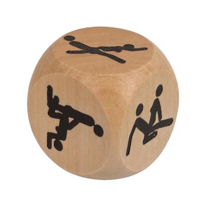 Dado de Madeira Kamasutra 3x3 cm 1 Unidade