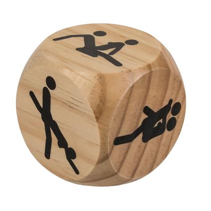 Dado de Madeira Kamasutra 6x6 cm