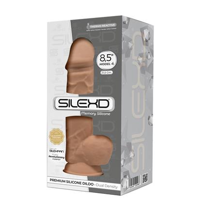 Dildo de dupla densidade Mod. 4 - 8,5 Caramelo